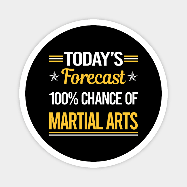 Today Forecast Martial Arts Magnet by symptomovertake